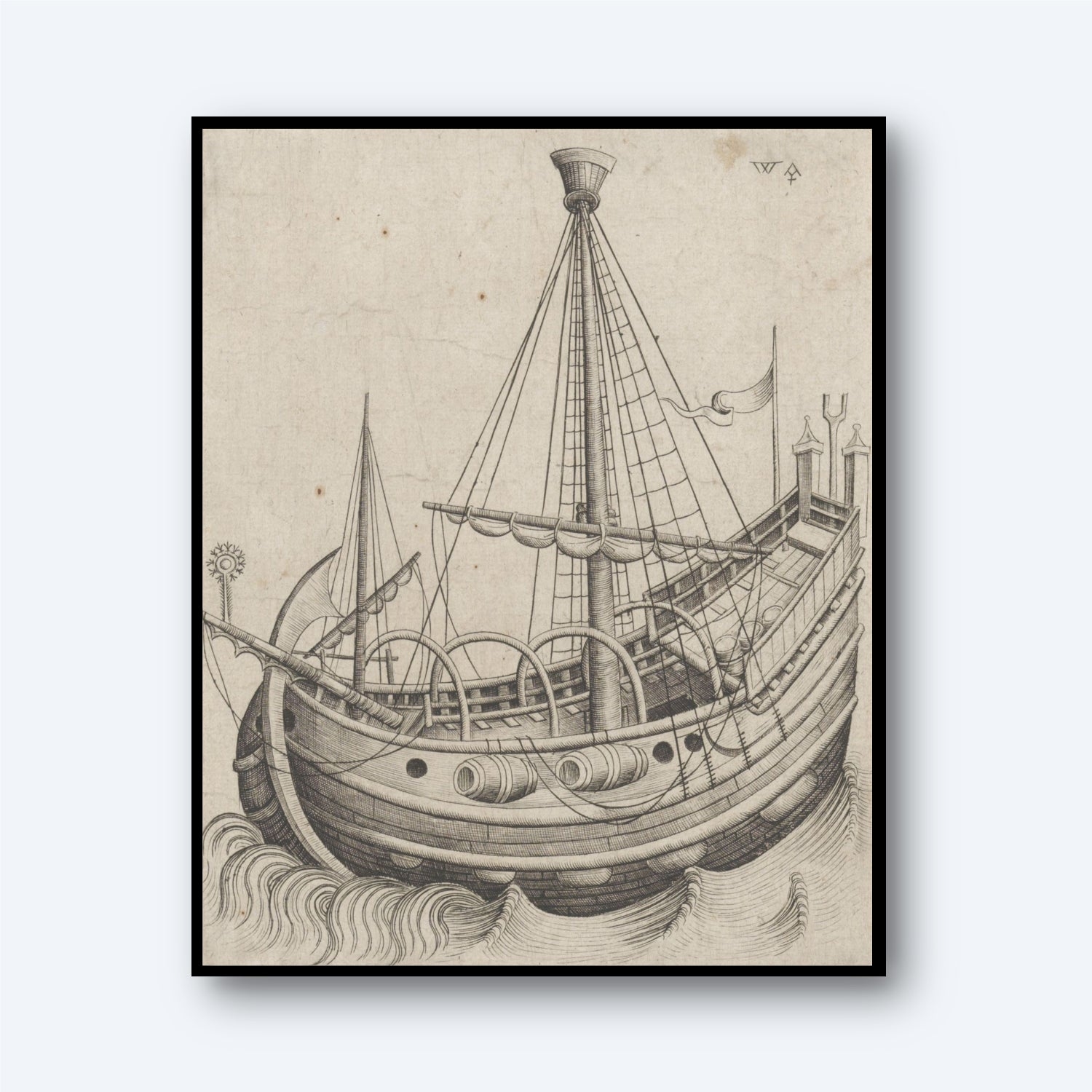 A Herring Buss Print